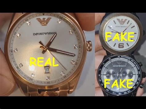 how to identify a fake armani watch|armani watch original.